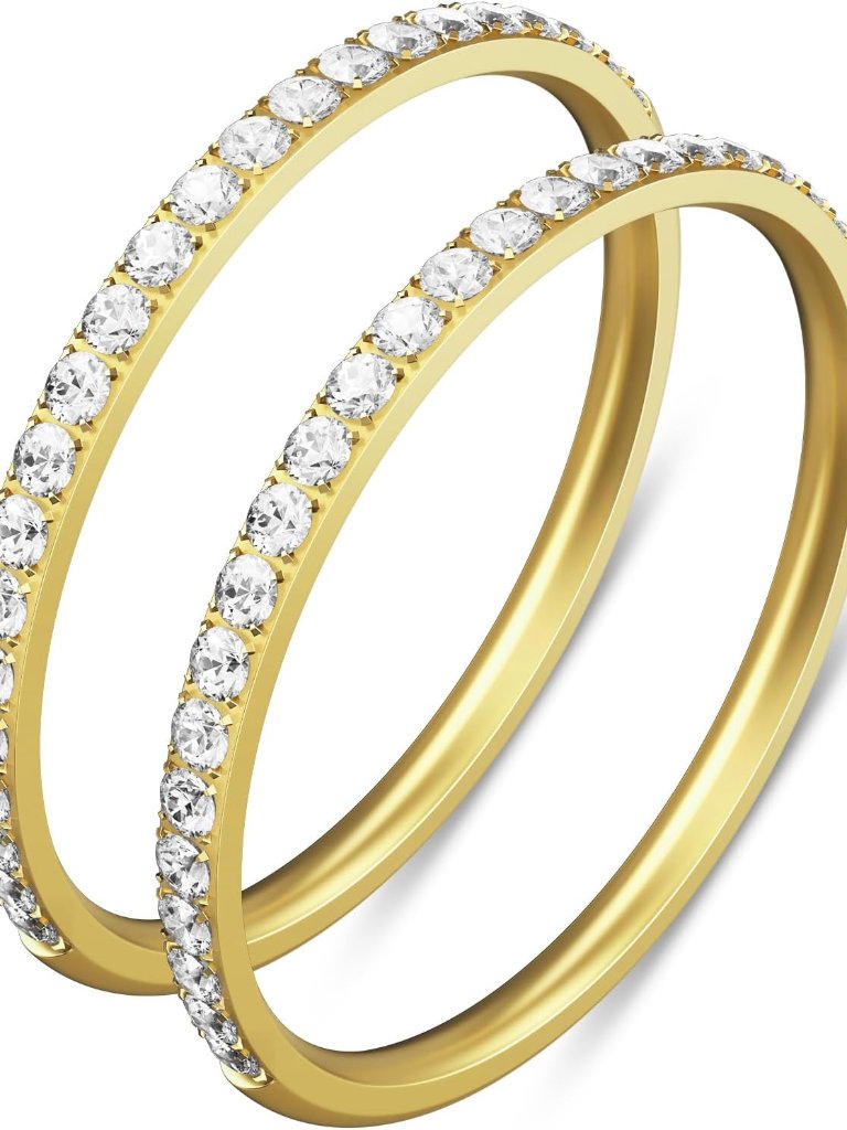 2Pack 14k Gold Plated Stacking Rings For Oura Ring 5Oura Gen 4Oura Gen 3 Cub